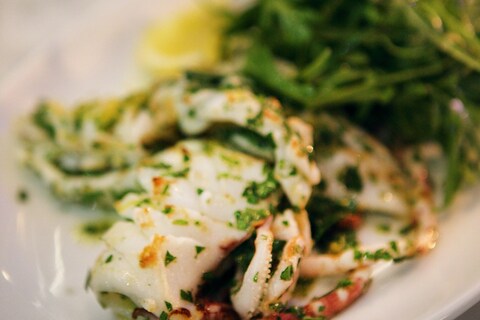 Char-grilled squid