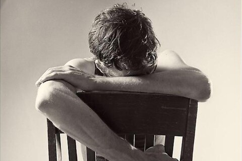 David Wojnarowicz with Chair, 1983