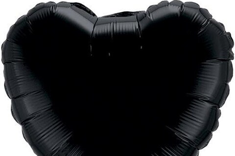 Black helium balloon