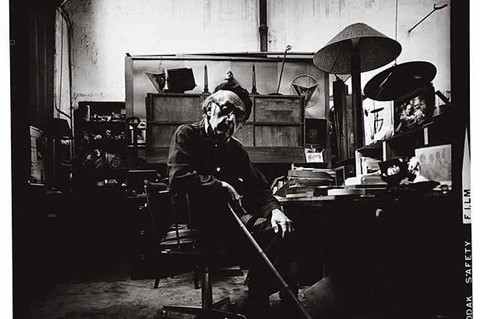 Man Ray, photographed by Lothar Wolleh, 1935