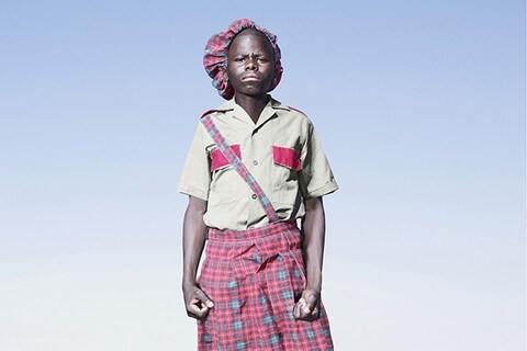 Herero cadet in kilt