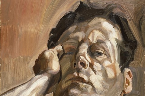 Man&#39;s Head (Self Portrait), 1963 by Lucian Freud