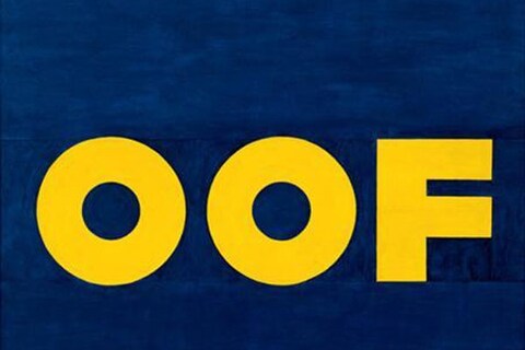 Oof by Ed Ruscha, 1962/1963 chosen by AnOther Website commis