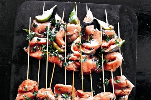Pork and Fig Spiedini