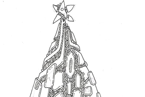 Sketch for Gary Card&#39;s Electric Tree