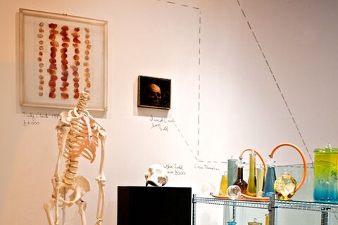 The Guts for Garters exhibition/ shop at the Cob Gallery, Ca