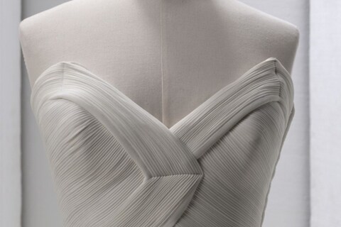 Gr&#232;s. Robe du soir bustier (d&#233;tail), spring 1964