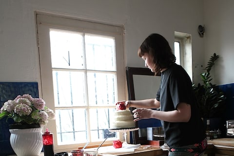 Lily Vanilli in her kitchen