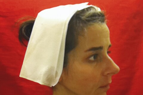 Nina Katchadourian, Seat Assignment Lavatory, Self-Portraits