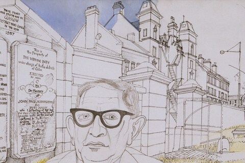 Harry McShane and the Weavers Monument, Abercromby Street, C