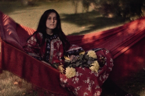 Alvin Langdon Coburn (1882-1966), Girl on a Red Hammock, c.1