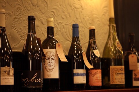 The wine selection at the Quality Chop House