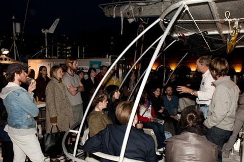 Guests on board Tara