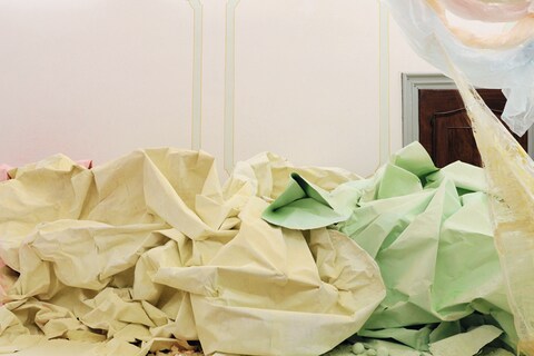 Karla Black, At Fault (detail), 2011