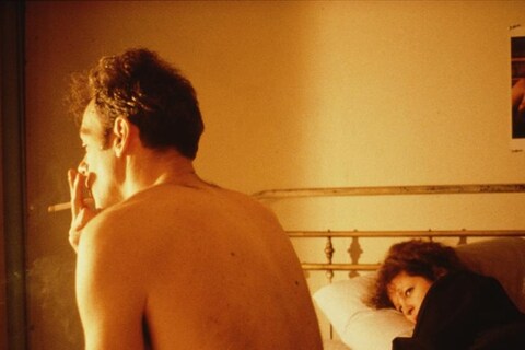 Nan and Brian in bed, NYC 1983