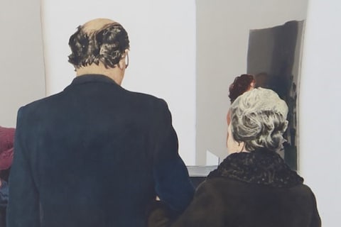 Michelangelo Pistoletto, Padre e madre, 1968, veli