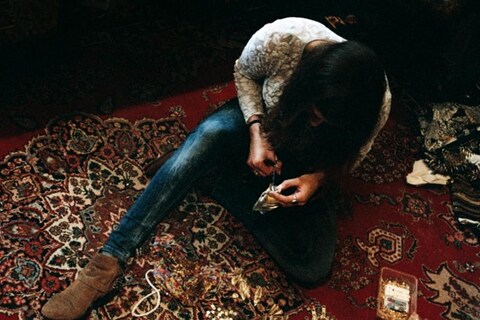 Philly Thomas at work in the studio