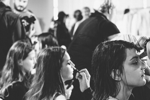 Backstage at Jacquemus S/S15