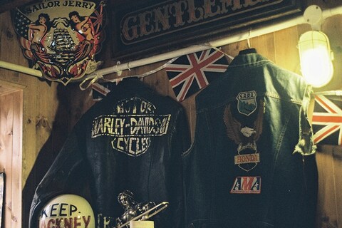 Leather jackets at the Black Skulls workshop