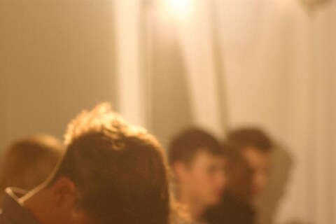 Models backstage at JW Anderson