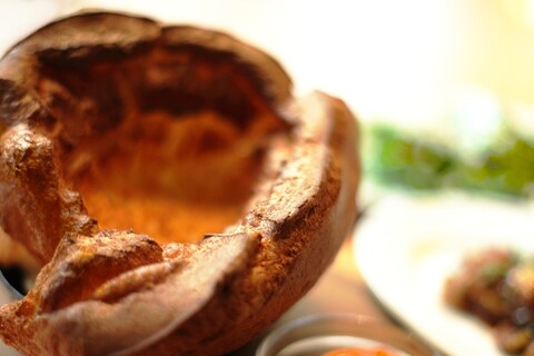Whipped chicken livers and Yorkshire pudding