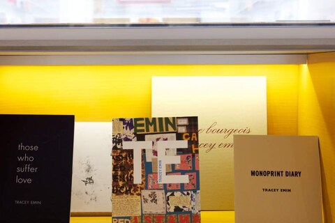 Tracey Emin at Louis Vuitton New Bond Street Maison