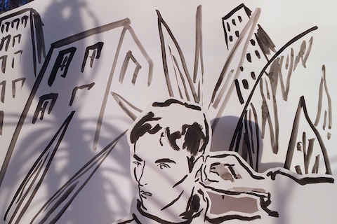 Self portrait cut-out