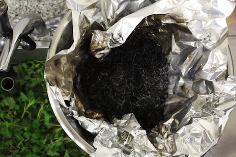 Smoked hay and fresh nettles