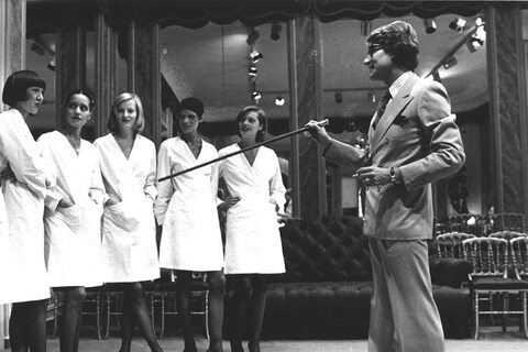 Yves Saint Laurent directing models