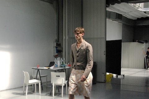 Backstage at Kolor, Pitti Uomo 2014