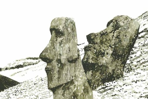 Easter Island by Daniel Arsham