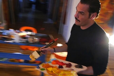 Alex Hank in the studio