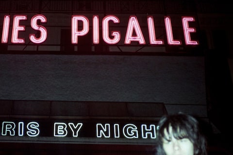 Ian Smoking in front of Foillies PIgalle, Paris 2001
