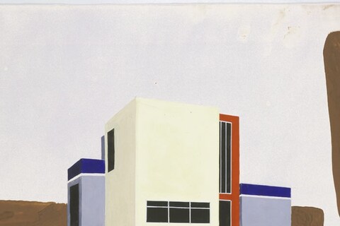 Farkus Molnar, Design for a single-family house, 1922