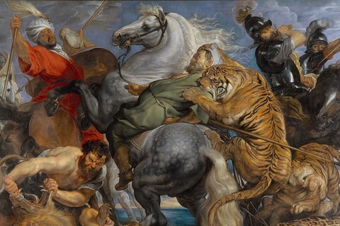 Peter Paul Rubens, Tiger, Lion and Leopard Hunt, 1616