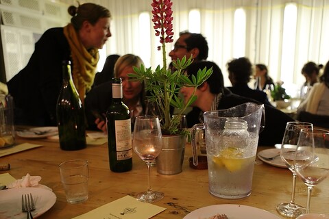 After dinner at Burnt Enz inside the Climpson Roastery