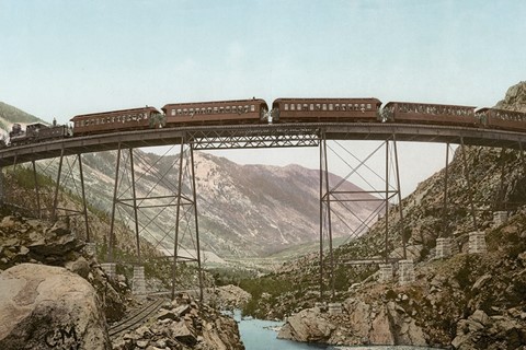 Clear Creek Canyon, Georgetown Loop, Colorado, photochrom, b