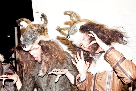 Backstage at Topshop Unique, Photography by Thomas Giddings