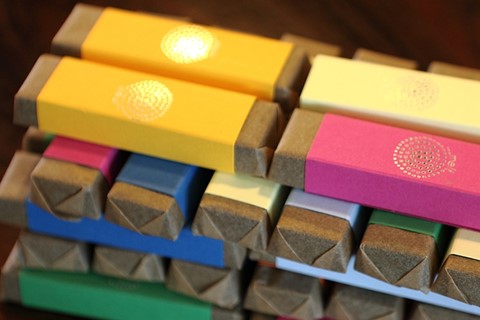 Bars of chocolate at Melt