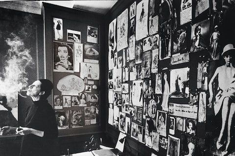 Portrait of Diana Vreeland in Vogue Office: