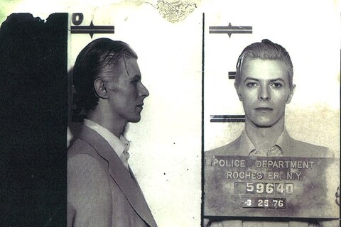 David Bowie Mugshot