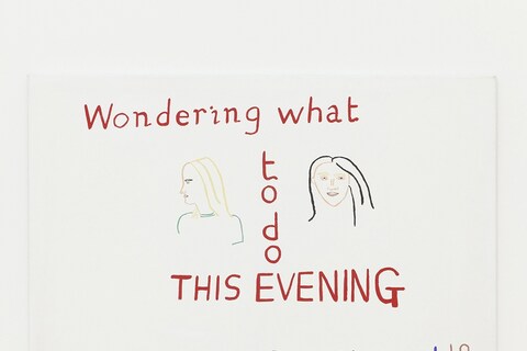 David Robilliard, Wondering What to Do this Evening, 1987