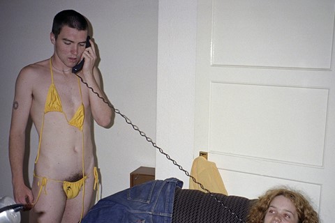 Kevin on the phone, 1997
