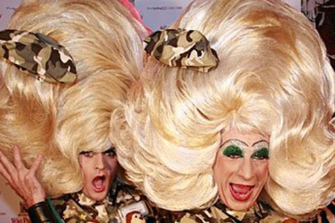 Pneumatic blonde wigs