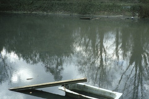 Bath in lake