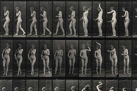 Woman Brushing Her Hair, Eadweard Muybridge, 1887