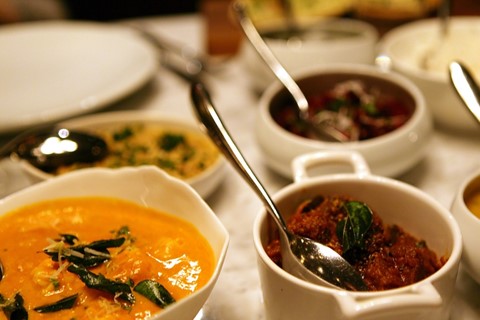 Sharing plates at Trishna