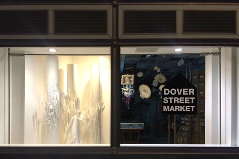 Dover Street Market window installation by Michael Howells