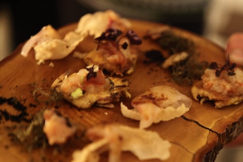 Hors d&#39;oeuvres from Nuno Mendes&#39; Corner Room at The Gourmand