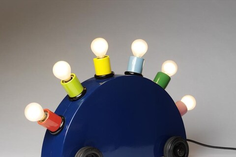 &#39;Super Lamp&#39;, Martine Bedin, Painted steel mounted with ligh